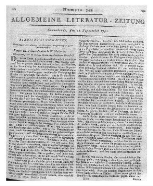 Necker, J.: Sur l'administration [Paris] 1791 (Fortsetzung der im vorigen Stück abgebrochenen Recension)