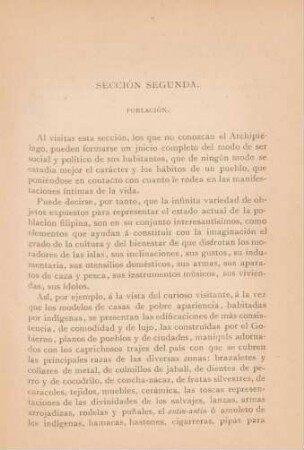 Sección segunda. Población