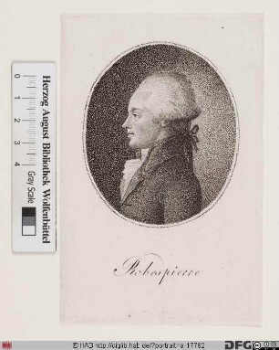 Bildnis Maximilien (-François-Marie-Isidore-Joseph) Robespierre