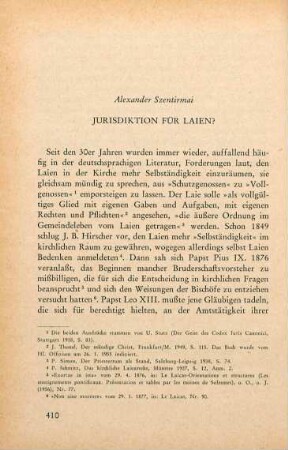 410-426 Jurisdiktion für Laien?