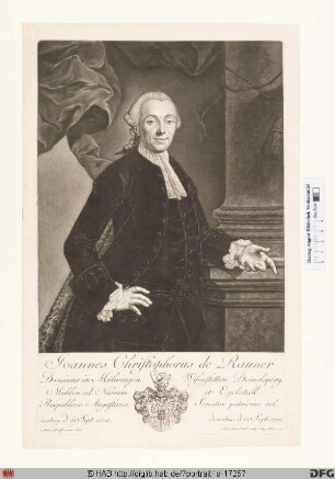 Bildnis Johann Christoph von Rauner