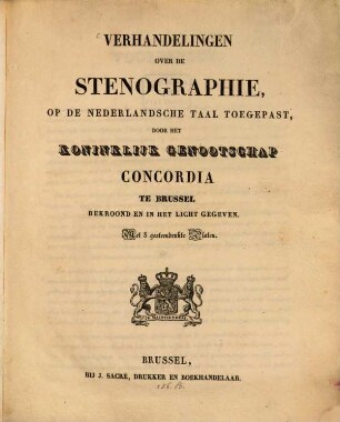 Verhandelingen over de Steriographie, op de Nederlandsche taal toegepast