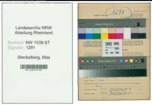 Entnazifizierung Max Steckelberg , geb. 29.01.1888 (Arzt)