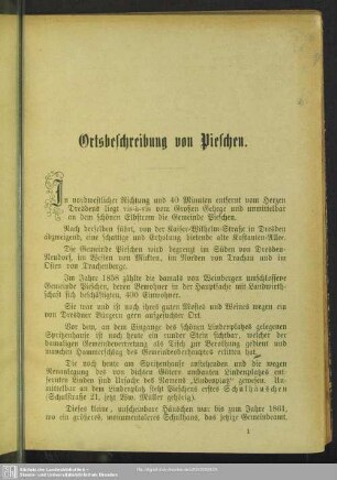 Ortsbeschreibung von Pieschen
