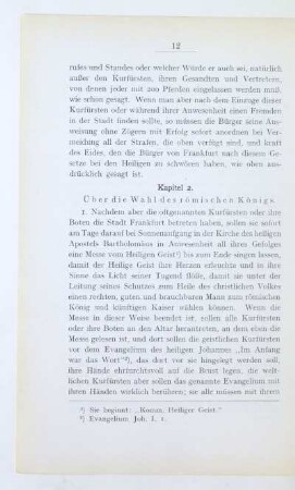 Kapitel 2. Über die Wahl des römischen Königs