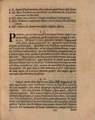Disputatio Historica De Die Parasceues, vulgo Kar-Freytag