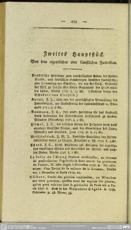 Zweites Hauptstück. Von dem eigentlichen oder künstlichen Futterbau