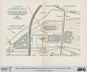 Lageplan der Königlichen Museen