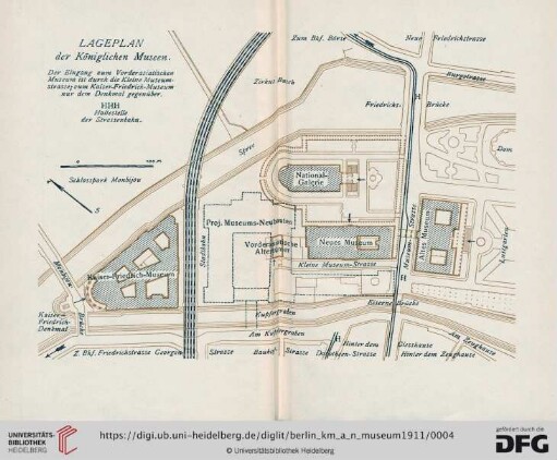 Lageplan der Königlichen Museen