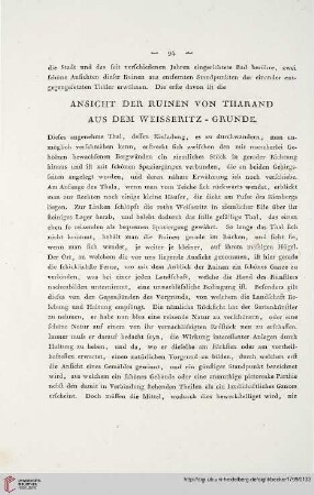 Ansicht der Ruinen von Tharand aus dem Weisseritz-Grunde