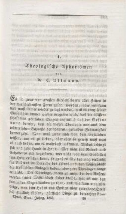 593-616 Theologische Aphorismen