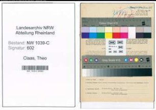 Entnazifizierung Theo Claas , geb. 23.05.1897 (Fabrikant)
