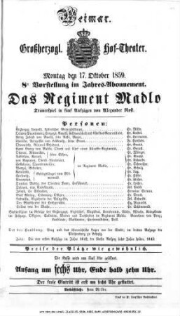 Das Regiment Madlo