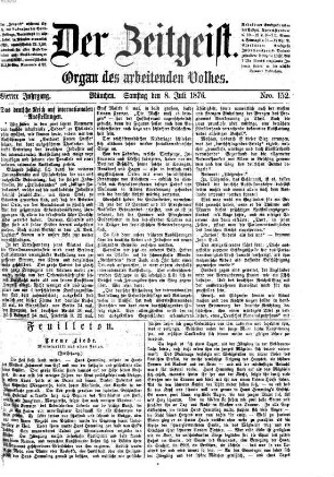 Der Zeitgeist : Organ für das arbeitende Volk. 1876 = Jg. 4, 7 - 12
