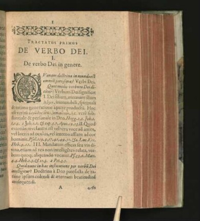 Tractatus Primus De Verbo Dei.