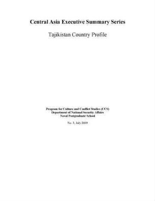 Tajikistan country profile : Program for Culture and Conflict Studies