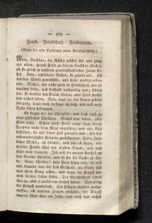 Feind. Feindschaft. Feindesliebe.