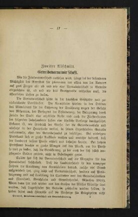 17-23, Zweiter Abschnitt. Getreidevorratwirtschaft