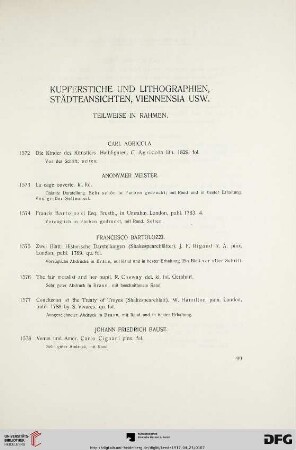 Kupferstiche und Lithographien, Städteansichten, Viennensia usw. (Nr. 1572-1611)