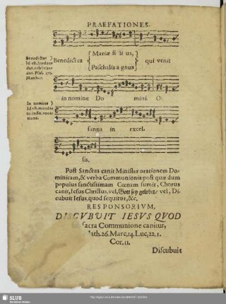 Responsorium discubuit Jesus quod sub sacra communione canitur