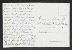 Brief von Blandine von Gravina an Gerhart Hauptmann und Margarete Hauptmann
