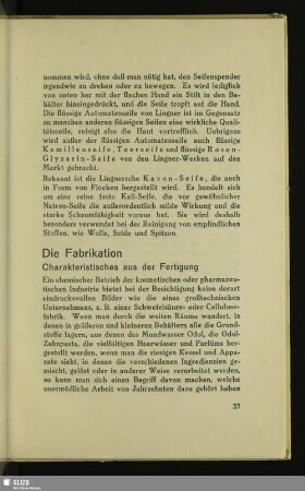 Die Fabrikation