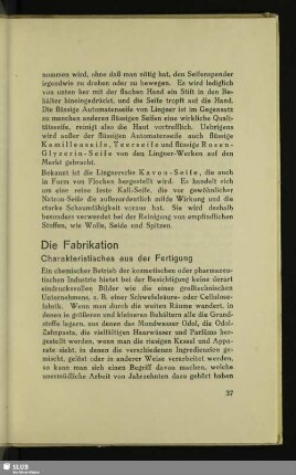 Die Fabrikation