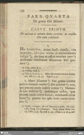Pars Quarta De gratia Dei salutari