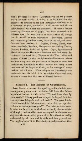 Section 9. The effects of Christianity