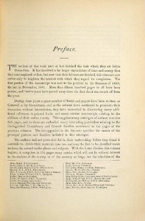 Bibliotheca Cornubiensis : A Catalogue of the Writings, both manuscript and printed, of Cornishmen, and of Works relating to the County of Cornwall with biographical Memoranda and copious literary References. By George Clement Boas and William Prideaux Courtney, 3