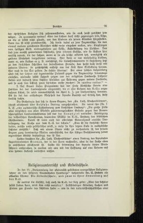 Religionsunterricht und Arbeitsschule