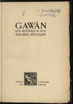 Gawân : ein Mysterium