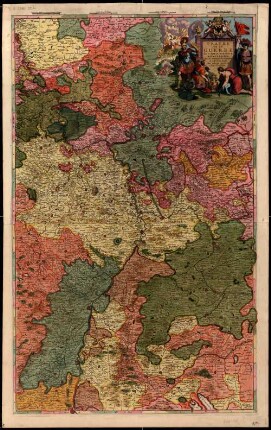 Téatre De La Guerre sur le Rhein, Moessele, Mayn, et le Necker : Sur les Mémoires du Sr. Sanson.