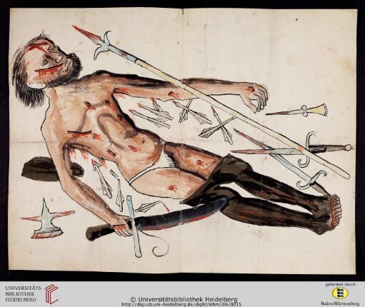 Darstellung des Leichnams von Albrecht von Berwangen
