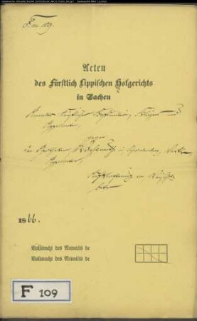 Forstdirektion gegen Apotheker Wachsmuth in Schwalenberg - Aufklafterung von Weiseholz