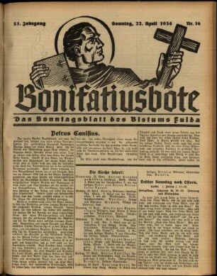 Ausgabe vom Sonntag, den 22. April 1934.