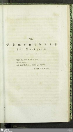 94. Bömenburg bei Nordheim