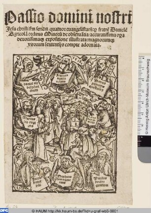 Titelblatt: Passio domini nostri