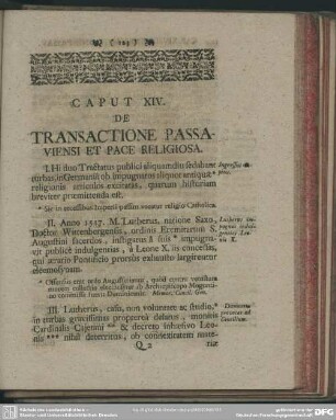 Caput XIV. De Transactione Passaviensi Et Pace Religiosa