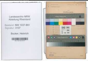 Entnazifizierung Heinrich Bocker , geb. 12.07.1895 (Lehrer)