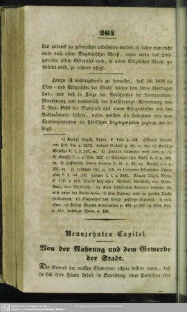 Neunzehntes Capitel. Von der Nahrung und dem Gewerbe der Stadt