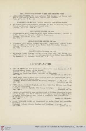 Kleinplastik (Nr. 80-101)