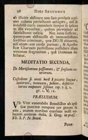 56-72, Meditatio Secunda.