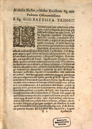 Istoria della famiglia Trinci