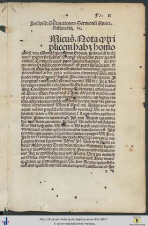 Incipiunt distinctiones sermonum amici.
