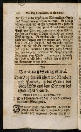 716-725, Am Sonntag Sexagesimae. - Am Sonntag Invocavit.
