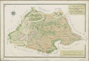 Topographischer Plan über den in dem Stollhofer Amt liegenden Bann Plittersdorf