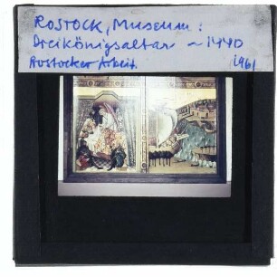 Meister des Rostocker Dreikönigsaltars, Rostocker Dreikönigsaltar : Detail