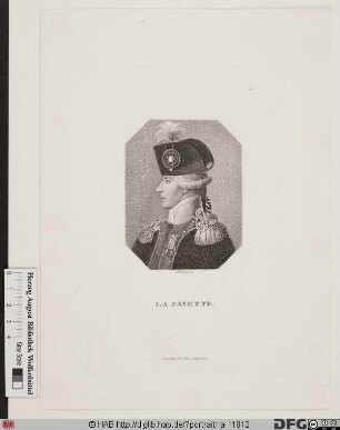 Bildnis Marie-Joseph-Paul-Roch-Yves-Gilbert du Motier, marquis de La Fayette