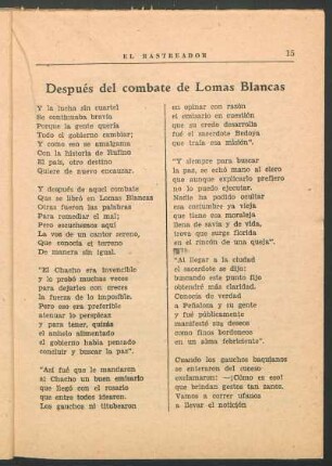 Después del combate de Lomas Blancas